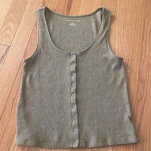American eagle button front tank
